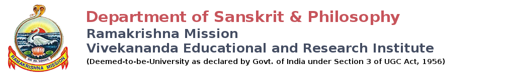 Dept. of Sanskrit & Philosophy Logo